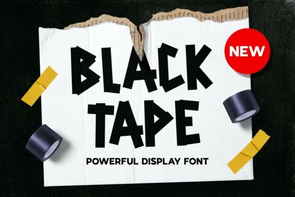 Blacktape: The Edgy Display Font with a DIY Soul