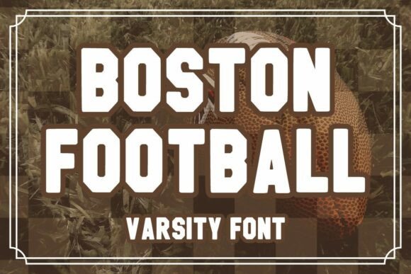 Bostonfootball Regular: A Vintage Typeface for Modern Design