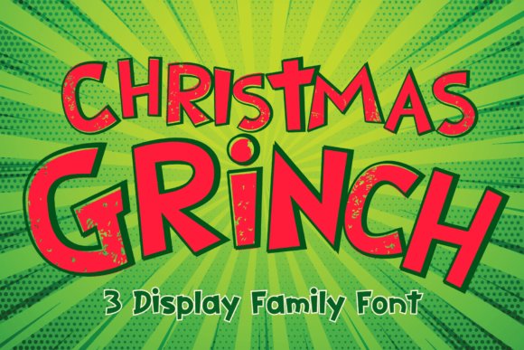 Christmas Grinch: A Playful Display Font for Creative Projects