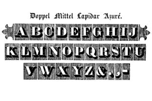 Doppel Mittel Lapidar Azure: A Bold Display Typeface
