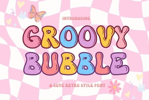 Groovy Bubble: Inject Playful Retro Charm into Your Designs