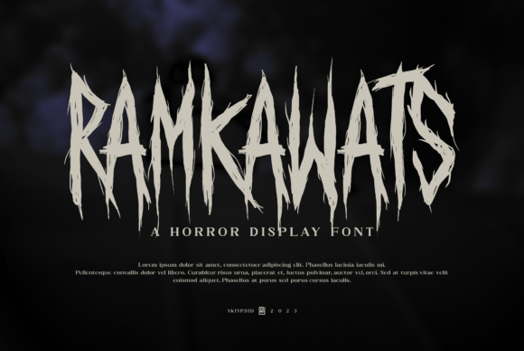Ramkawats: Elevating Your Visual Design with a Horror Display Font